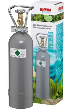 EHEIM CO²-Flasche 2.000 Gramm, Mehrwegflasche Mit Flaschenhalter