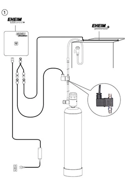 EHEIM CO²-Magnetventil 24V Anschluß An PowerLED+ 4 EHEIM CO²-Magnetventil 24V Anschluß An PowerLED+ – Bild 4