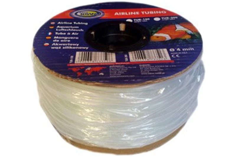 Aqua Nova Luftschlauch - 4mm Silikonschlauch 100 M Rolle 1 Aqua Nova Luftschlauch - 4mm Silikonschlauch 100 M Rolle